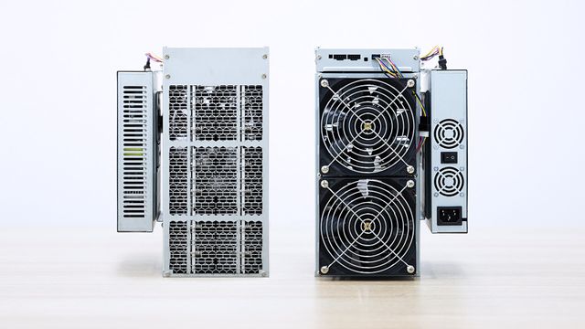 ASIC Bitcoin mining machines on a bench — Orphan Miner 50 TH/s seat on the live Bitcoin network