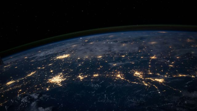 Digital globe network representing sovereign cloud infrastructure