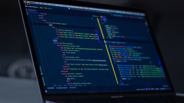 Dark terminal interface with code running — the AI Crypto Assistant command line
